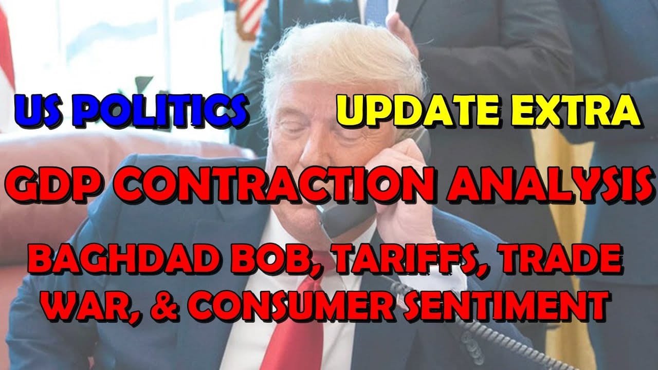 US Economics: GDP Contraction Analysis - Tariffs, Consumer Sentiment, & Baghdad Bob